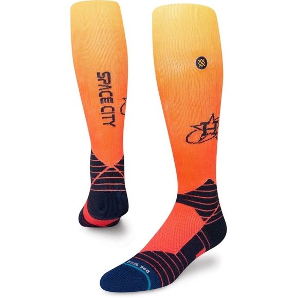 Stance MLB Houston Astros‎ Connect On Field Socks Mens Size L OTC Space City - Picture 1 of 7
